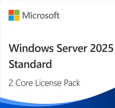 רישיון לשתי ליבות נוספות למערכת הפעלה לשרתים עם 16 ליבות סטנדרט מיקרוסופט Microsoft Windows Server 2025 Standard 2-Core License Pack